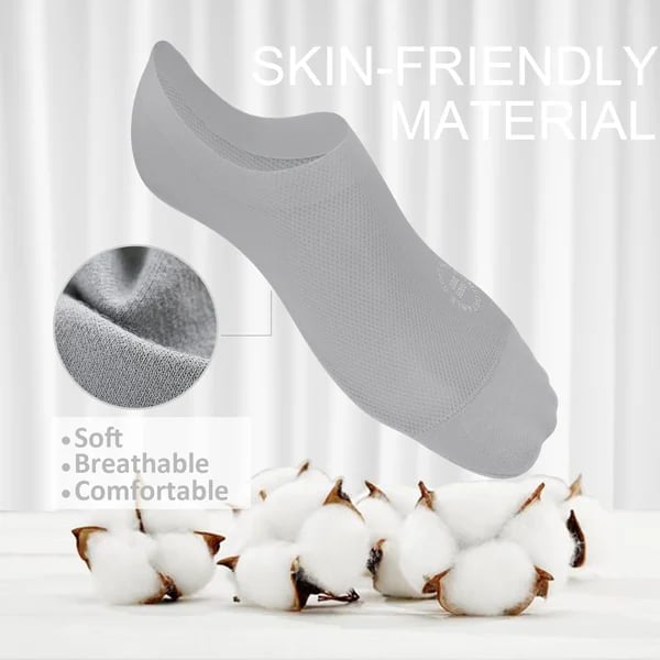 🔥Ultra Thin Liner Socks Non Slip ComBed Cotton No Show Socks